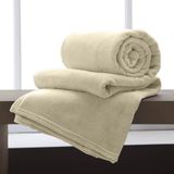 Cobertor / Manta De Microfibra Casal 180 G/m - Andreza Kaki