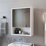 Espelheira Para Banheiro Com Porta Slim Branco