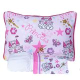 Jogo De Cama Princesa Castelo Branco Solteiro 03 Peças - Micropercal 180 Fios
