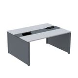 Mesa De Plataforma Dupla Para 2 Pessoas Corporativa 160x120/2p Cinza/grafito