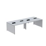Mesa Plataforma Dupla Para 4 Lugares Para Coworking 160x120/4p Cinza