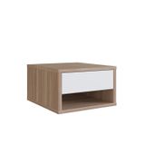 Mesa De Cabeceira Suspensa Com 1 Gaveta Slim Montana / Branco
