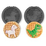 Conjunto De Pratos De Waffle Dash Multimaker Mini System Two De 10 Cm