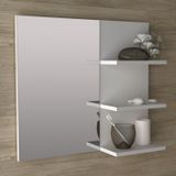 Espelheira Para Banheiro 3 Prateleiras Bn3608 Branco
