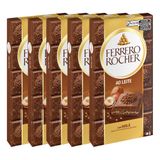 Chocolate Ferrero Rocher Ao Leite Avelã Kits 5 Barras De 90g