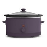 Ameixa Antiaderente Cerâmica Evergood 6.0l Slow Cooker Bella 6.0l