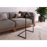 Mesa Lateral De Apoio 67x58x35cm Industrial Preto