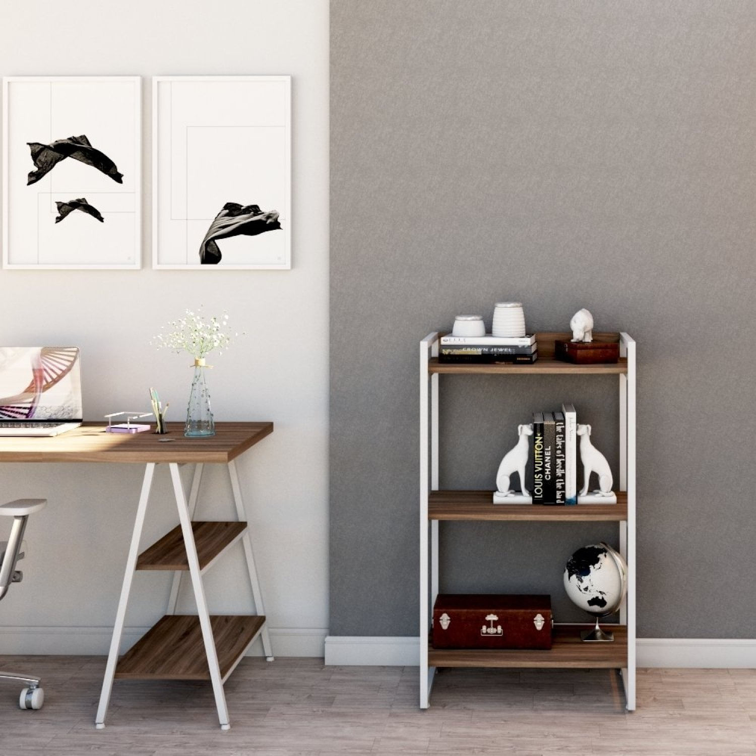 Estante Multiuso 104cmx60cm 3 Prateleiras Kuadra