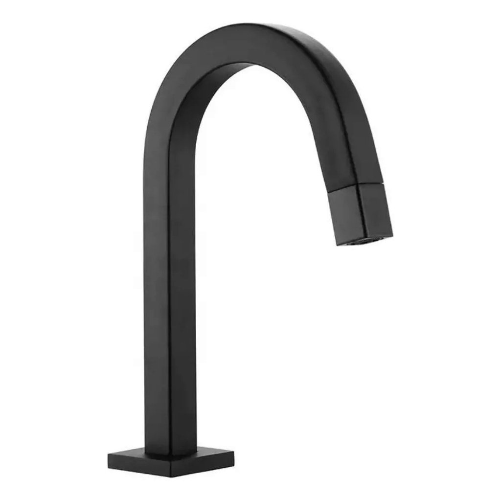 Torneira Quadri Slim Metal De Mesa Luxo Preto