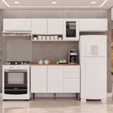 Cozinha Compacta 4 Peças 8 Portas 2 Gavetas Bella Branco
