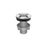 Válvula Para Lavatório Censi Aço Inox Polido Inox Polido 7235-1
