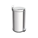 Lixeira Tramontina Brasil Com Pedal 20l Redonda Inox 94538120