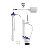 Mecanismo Completo Para Caixas Acopladas Universal Simples Astra Mu-sp Acionamento Superior Branco Mu-sp*br