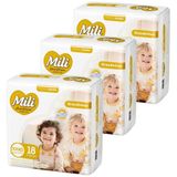 Fralda Descartável Mili Love &amp; Care 3 Pacotes Com 18 (total: 54 Fraldas) Xxxg - Grandinho