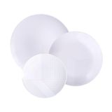 Jogo De Pratos Tramontina Grid 12 Peças Em Porcelana Decorada Decorado 96589031