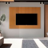 Painel Para Tv Até 70 Polegadas Ripado 180cm Boto Nature
