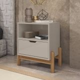 Mesa De Cabeceira 1 Gaveta 1 Nicho Antares Off White