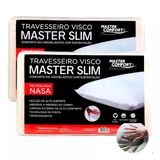 Kit 2 Travesseiro Nasa Viscoelástico Master Confort Sono