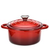 Forno Holandês Hamilton Beach Em Ferro Fundido Esmaltado 3l Vermelho