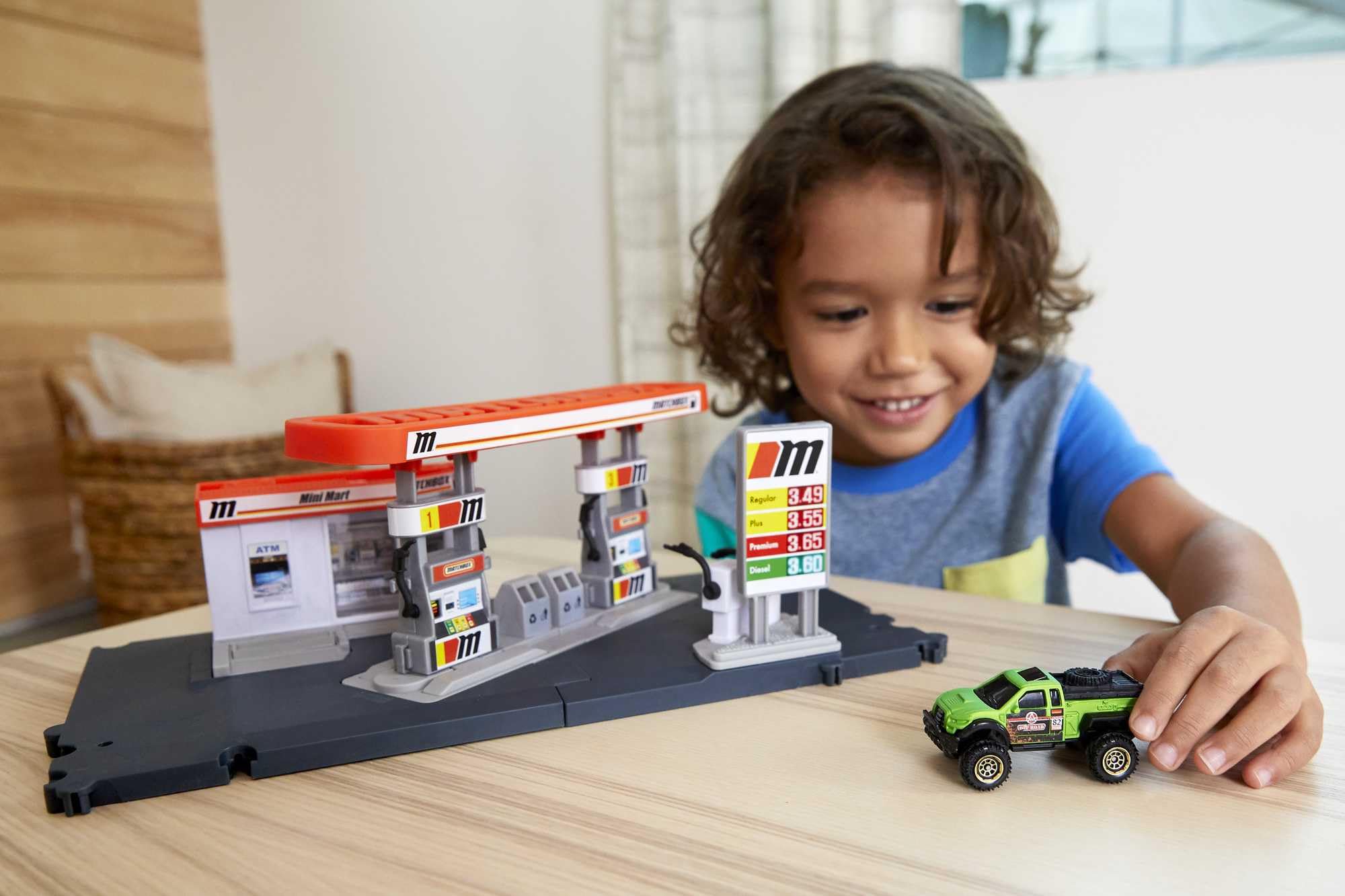 Posto De Combustível Playset Matchbox Toy Cars Action Drivers Com