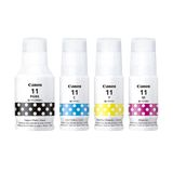 Kit 4 Refil Tinta Canon GI-11 GI11 G11 4x Cores G2160 G3160 Original