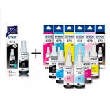 Kit Epson 673 T673 - Original - 2 Pretos E 1 Cada Cor 70ml