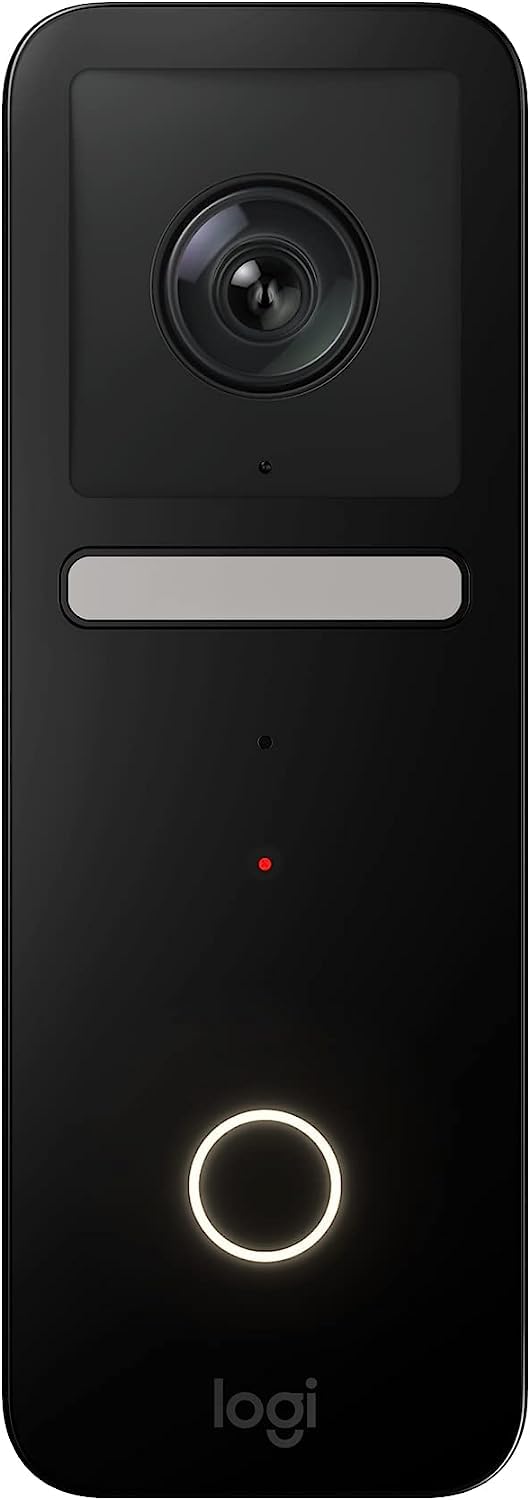 Campainha Logitech Circle View Apple Homekit Com Fio Preta