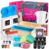 Kit De Fabricação De Sabonetes Prime Creations Com Base Melt &amp; Pour, Moldes