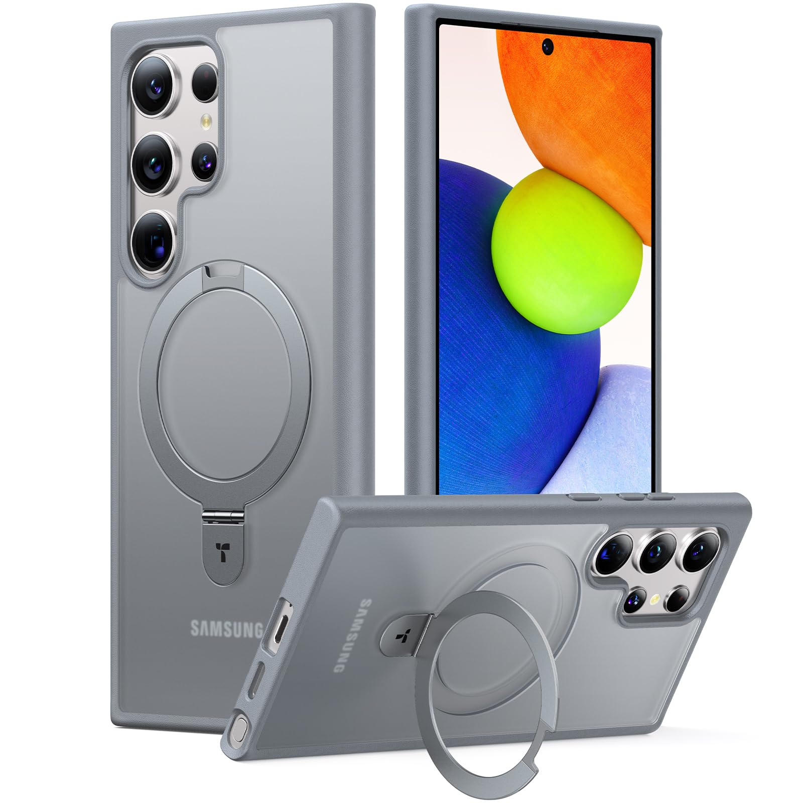 Capa De Telefone Torras Magnetic Ostand Ring Holder Samsung S24