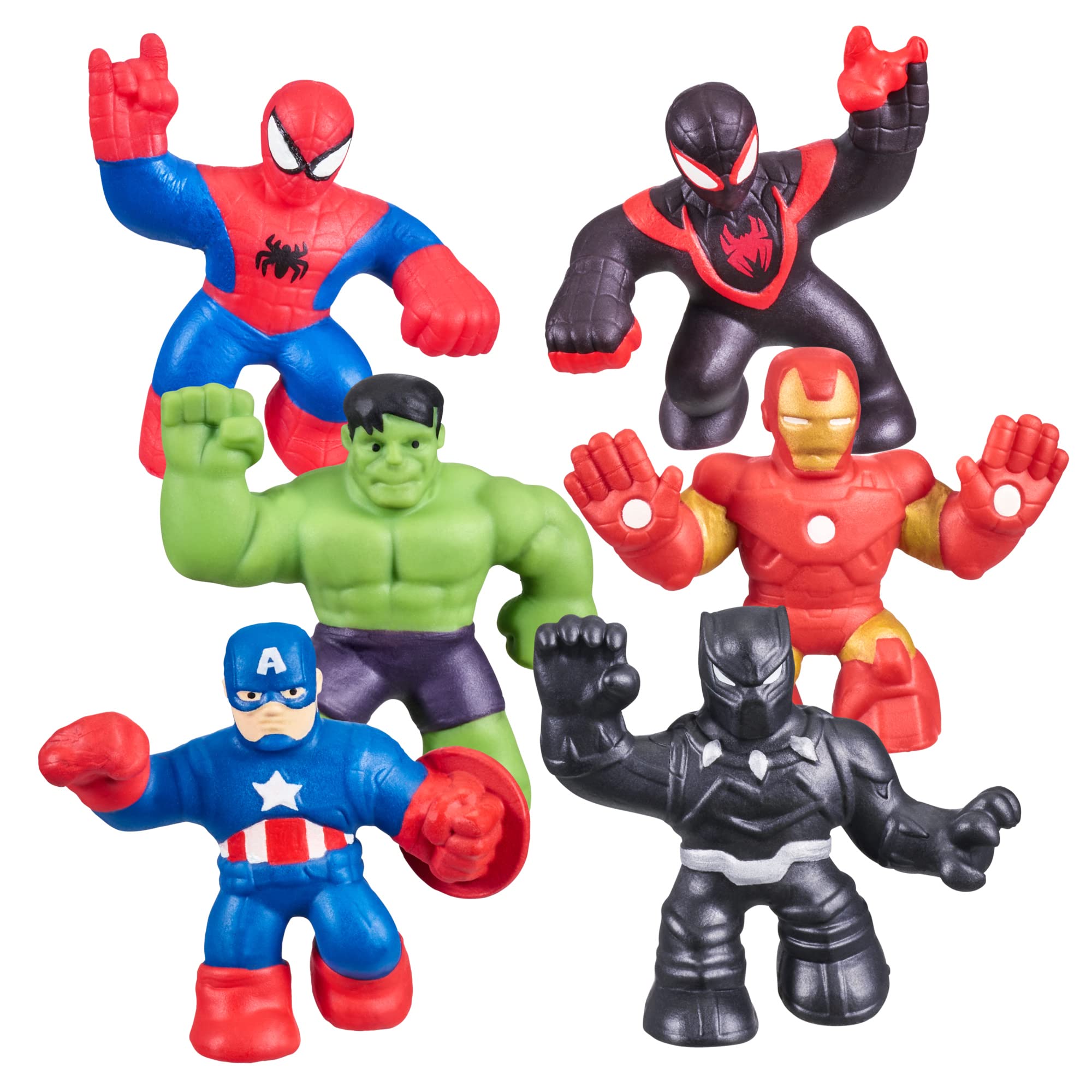 Bonecos De Ação Heroes Of Goo Jit Zu Marvel Mega Mini, Pacote Com