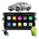 Kit Multimídia Corolla 09 / 14 Android 2/32gb 9 Pol Gps Usb Rádio Bt Carplay - Vision 8990x