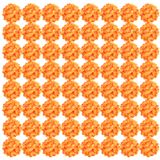 Flores De Hortênsia Artificiais Auihiay 64 Unidades Com Caules (laranja)