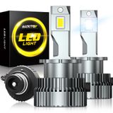Lâmpadas Led Auxito D2s D2r 24000lm 120w 6000k Brancas Pacote Com 2