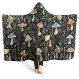 Cobertor Com Capuz Artiemaster Mushroom Flanela 150x130cm
