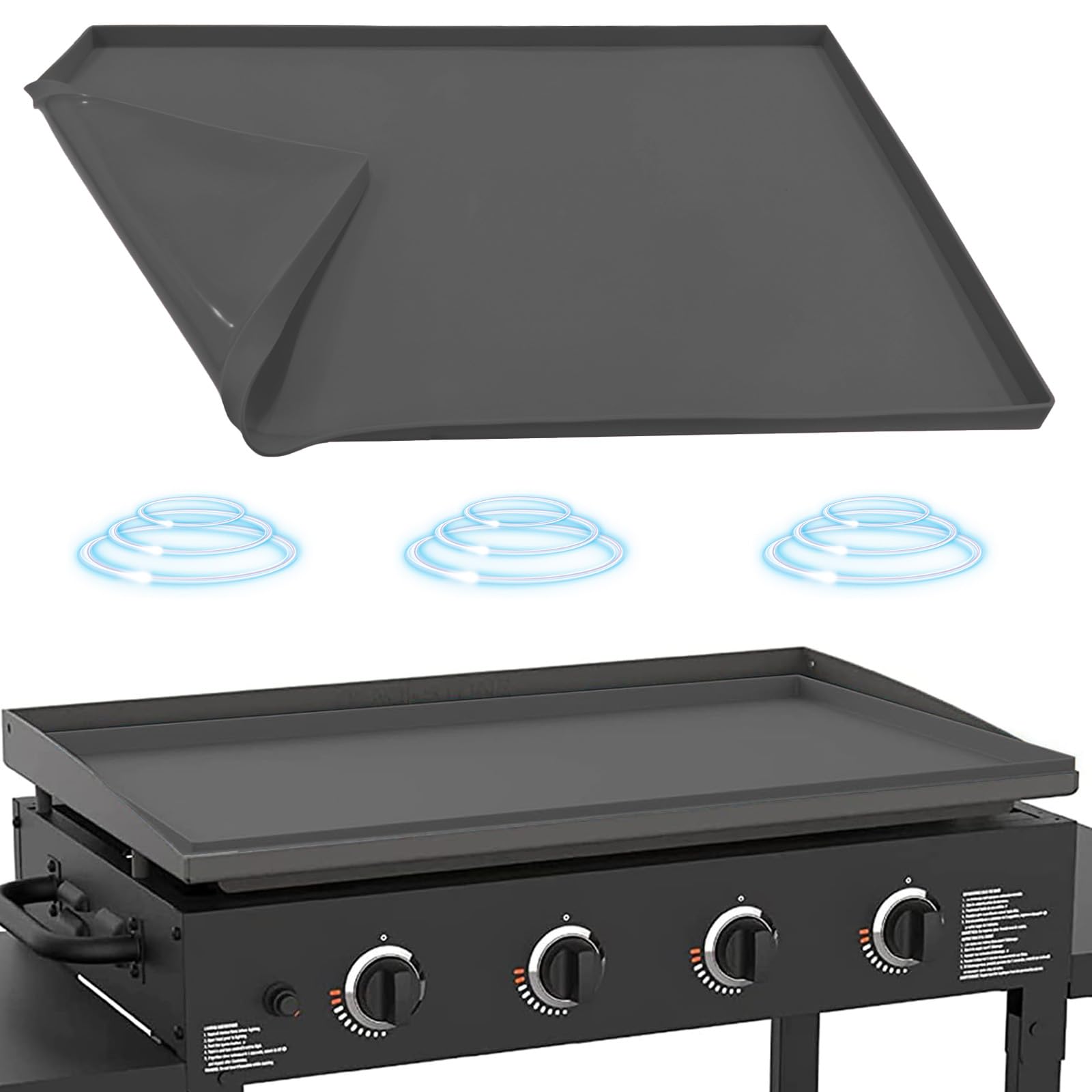 Capa De Tapete Para Grelhar Beofinest Silicone Para Blackstone 36 Cm