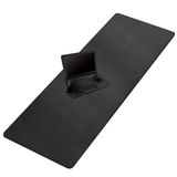 Tapete De Mesa Em Couro Cacoy 160x60cm Protetor Mata-borrão Preto