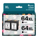 Cartuchos De Tinta Exurbiz 64xl Pretos Compatíveis Com Hp 64 Xl