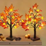 Decorações De Ação De Graças Turnmeon Prelit Fall Maple Tree
