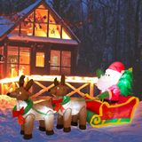 Decoração Inflável Duty Christmas Santa Reindeer 2,1 M