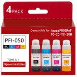 Conjunto De Tanques De Tinta Oranysty Pfi-050 70 Ml Remanufaturado Canon Tc-20