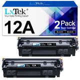 Cartucho De Toner Lxtek Compatível Com Hp 12a Q2612a Preto
