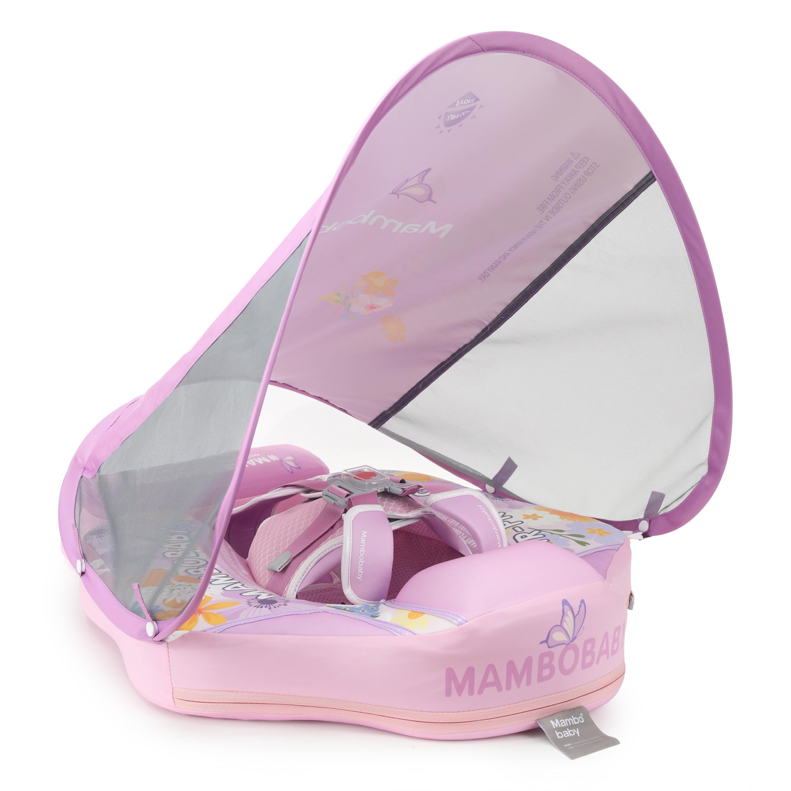 Baby Pool Float Genteaco Mambobaby Com Dossel Removível 3-24m