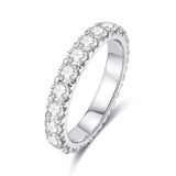 Aliança De Casamento Anuclub Moissanite D, Cor D, Banhada A Ouro 18k