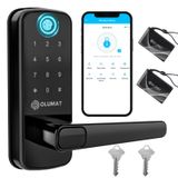 Fechadura De Porta Inteligente Olumat Impressão Digital De Entrada Sem Chave Com Alça