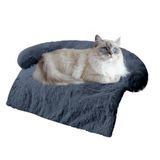 Tapete De Cama Para Animais De Estimação Tinaco Luxurious Calming Para Cães/gatos Azul Marinho
