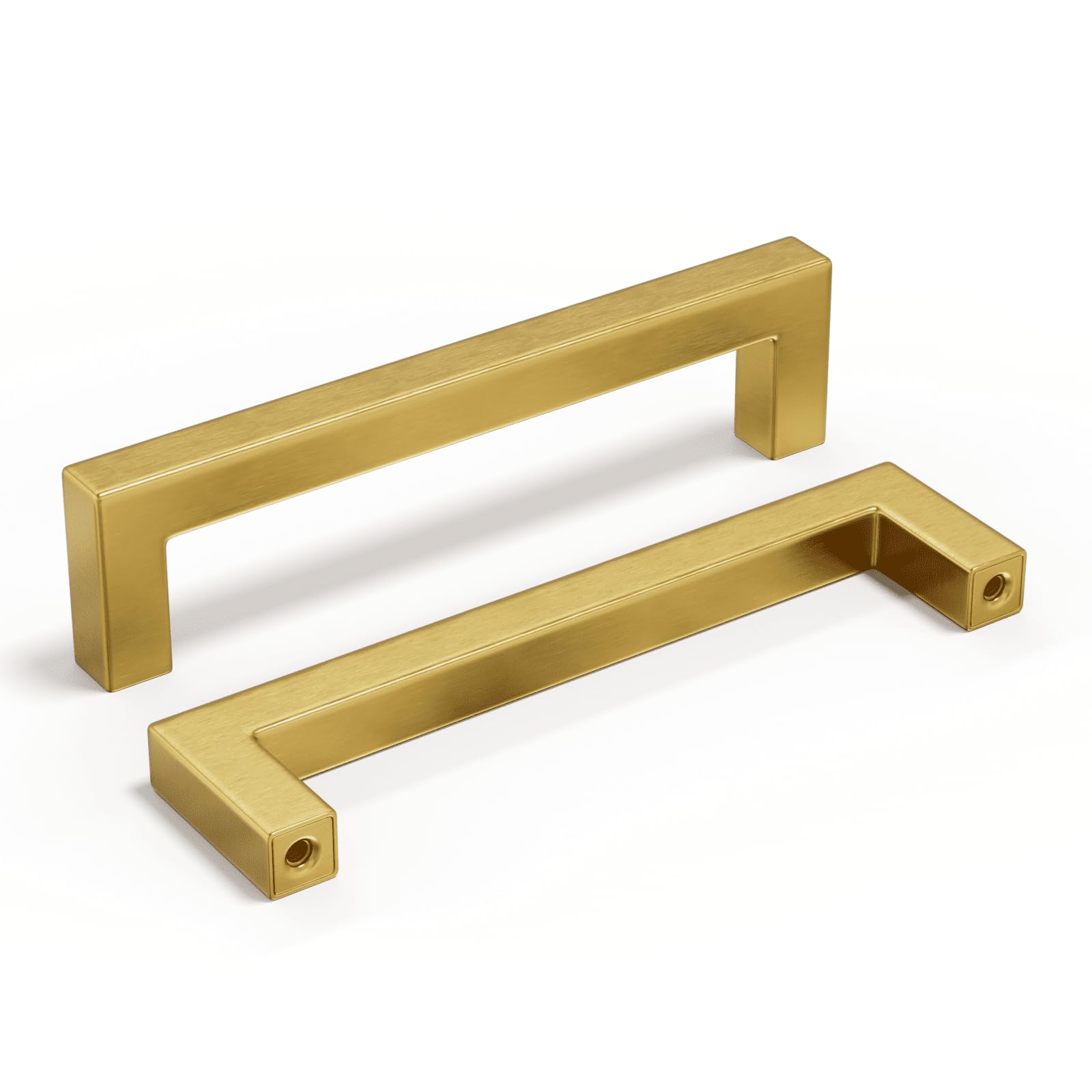 Cabinet Pulls Homdiy, Latão Escovado, 12 Cm Quadrados, Pacote Com 20