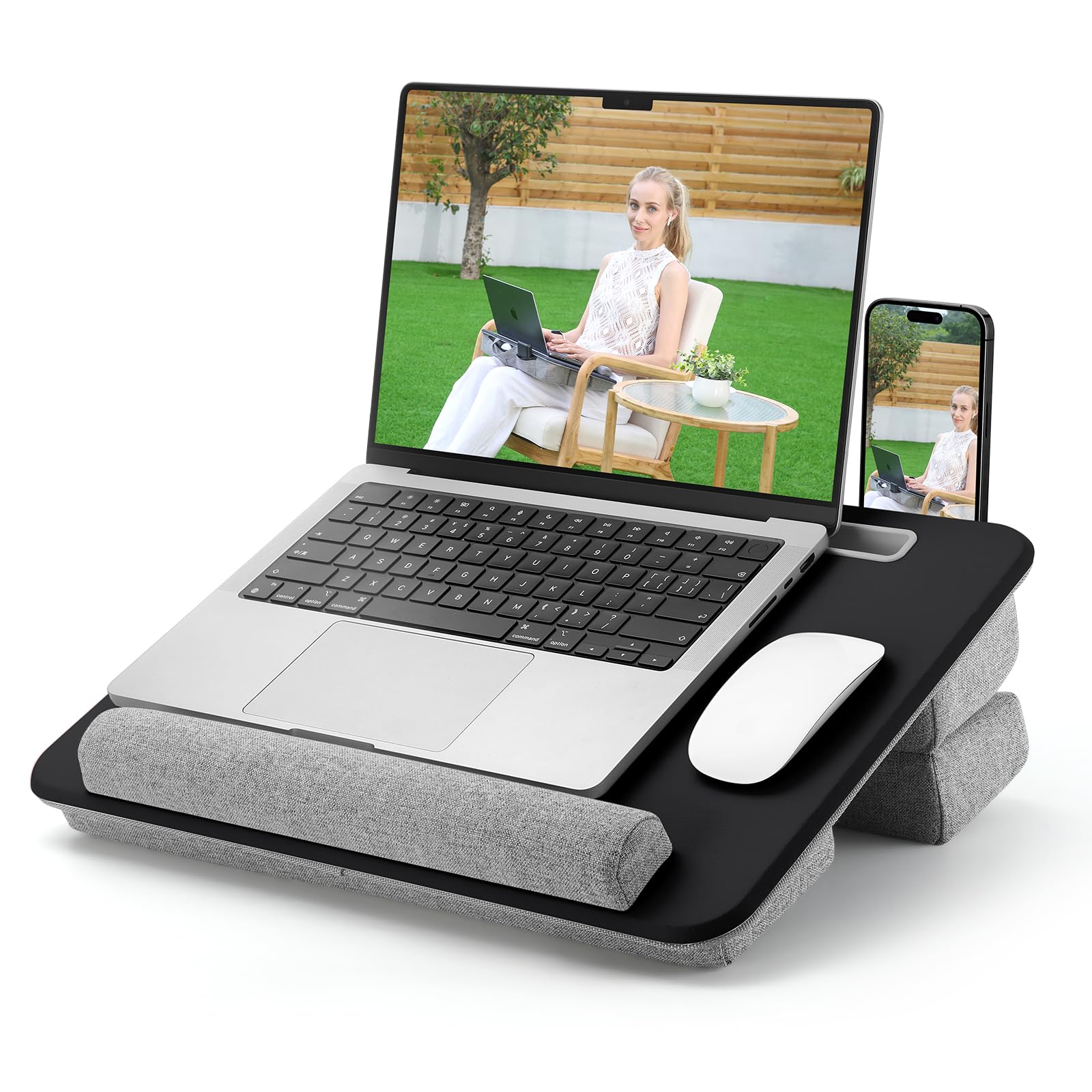 Lap Desk Gipsot Ajustável Com Almofada E Armazenamento Para 15,6"