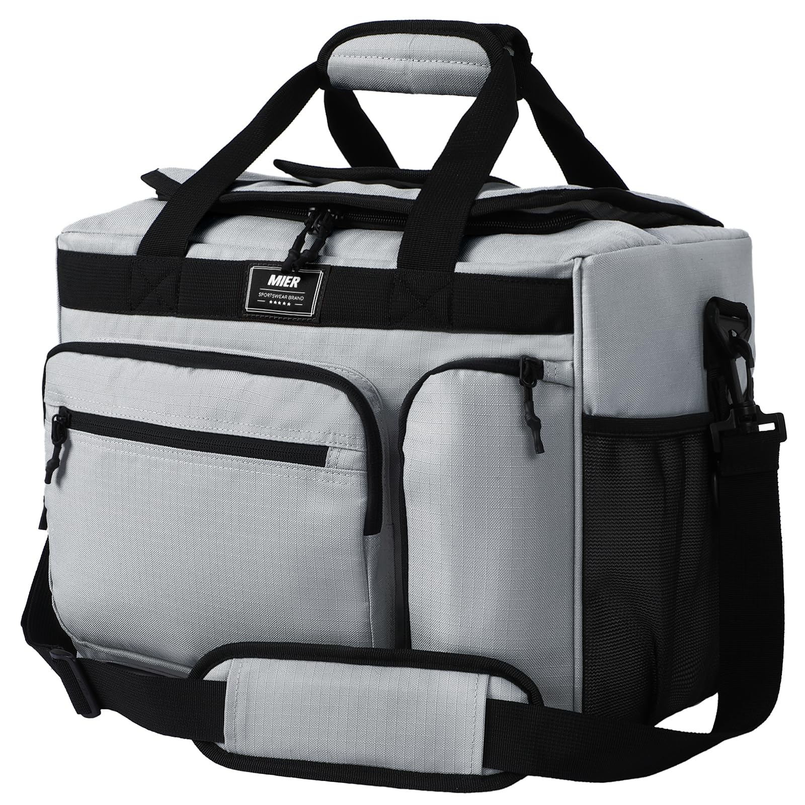 Bolsa Térmica Mier 30l Extra Large Soft Com Abridor De Garrafas Cinza