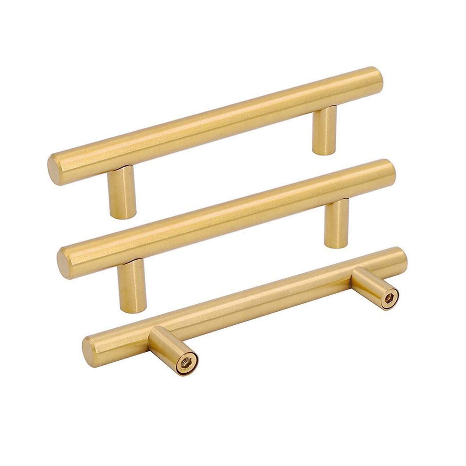Cabinet Handles Goldenwarm Ls201gd96 Brass Gold, Pacote Com 30