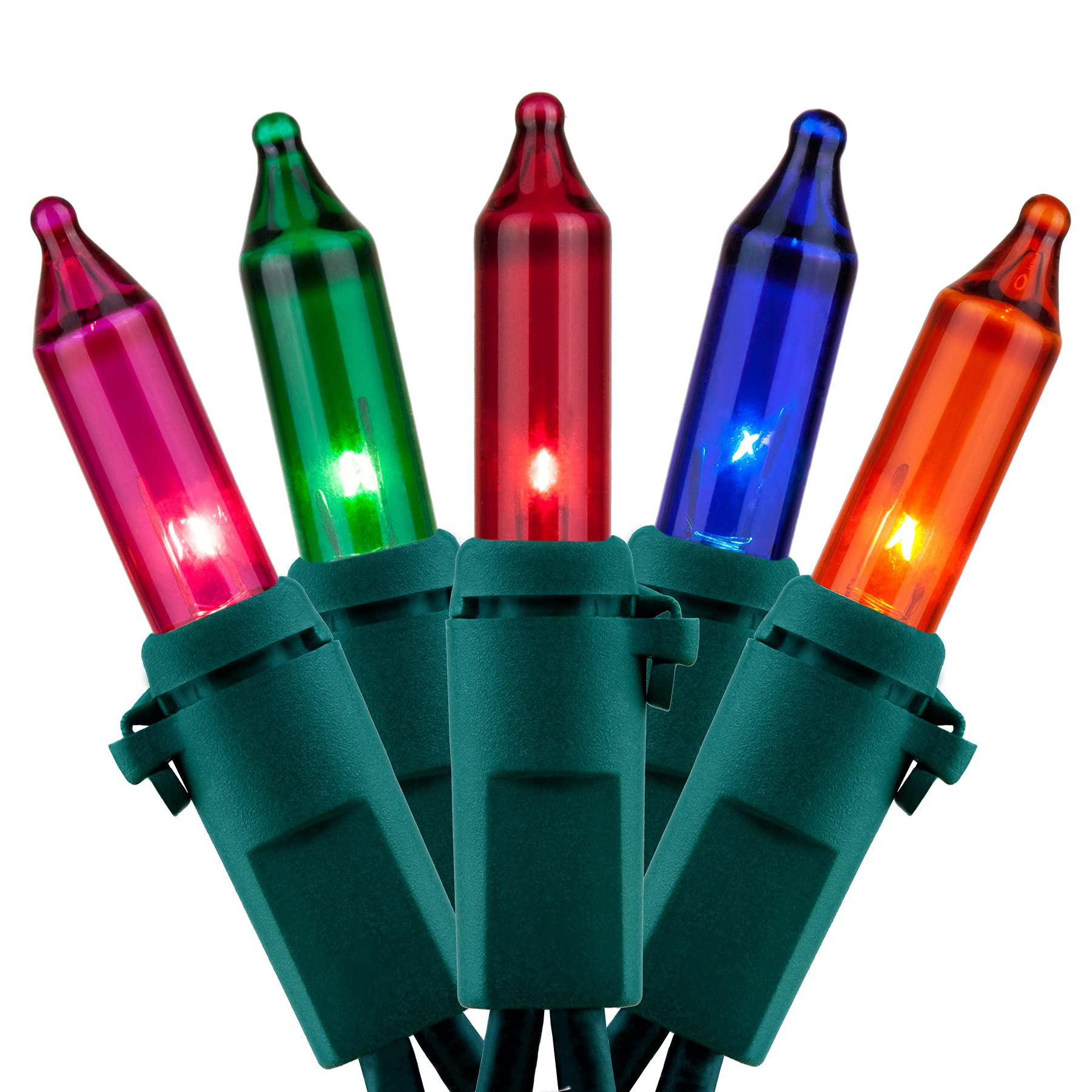 Luzes De Natal Yuletime 200 Multicoloridas 2x33 Pés (100 Unidades)